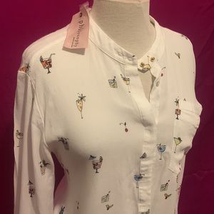 Cocktail blouse sizes M with tags by philosophy lots of cocktails. Nwt